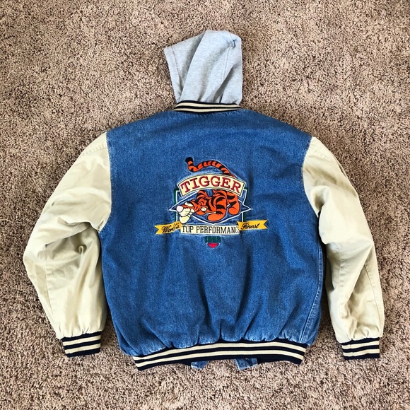 Vintage Other - 🔥 Vintage Tigger Varsity Denim Jacket 🔥